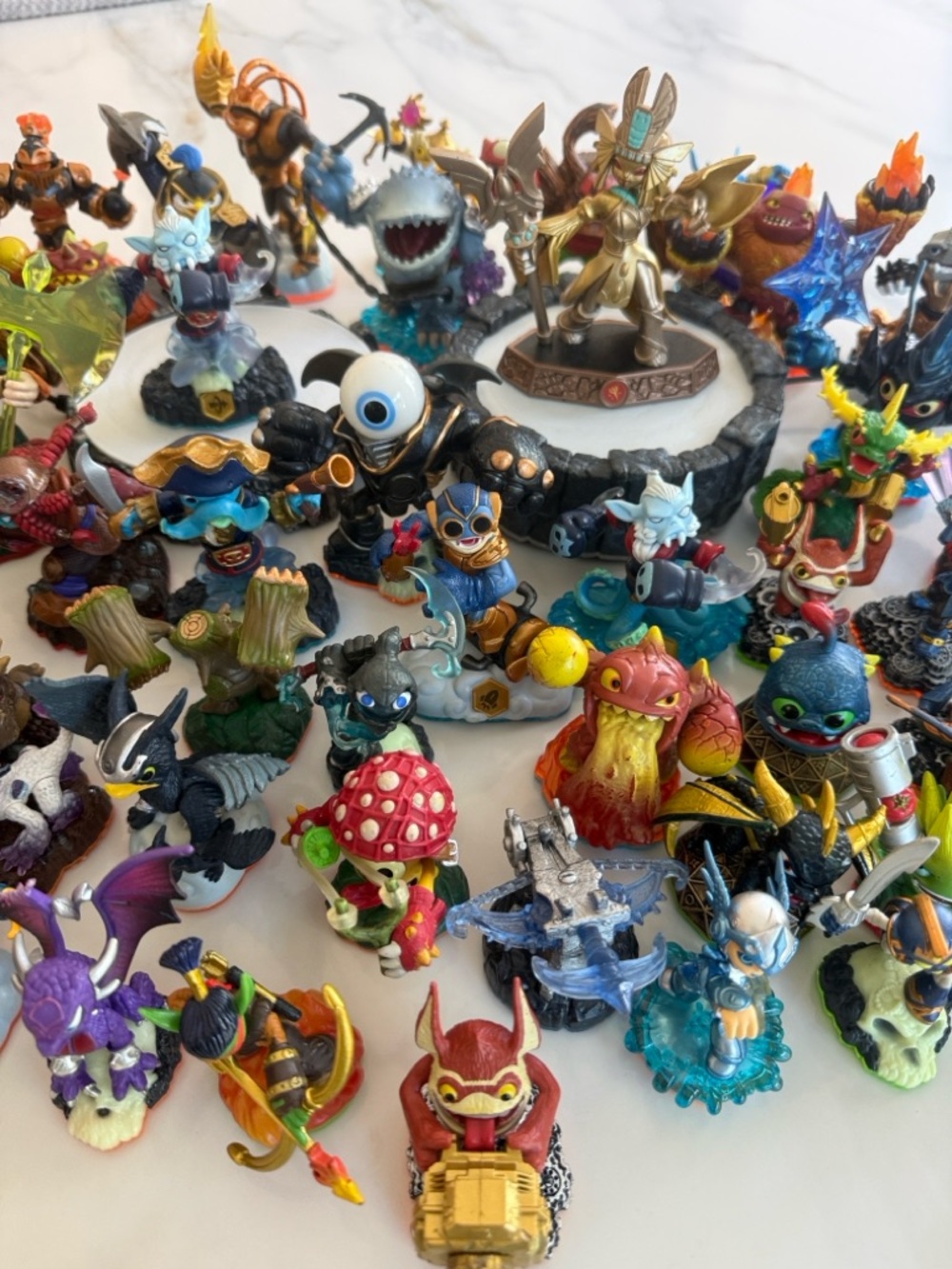 56 Assorted Playstation Skylander Figures with 2 Portals of Power